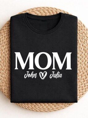 Personalised Mama Tee, Custom Mom Shirt, Mothers Day Gift For Mom